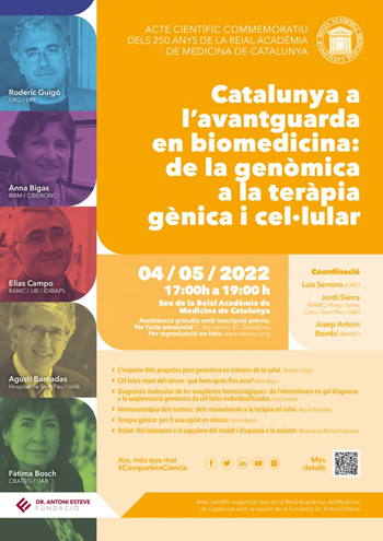 Catalunya a l’avantguarda en biomedicina: de la genòmica a la teràpia gènica i cel·lular